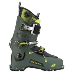 Scott Scott Freeguide Carbon Touring Ski Boot 2023 - Military Green/Yellow