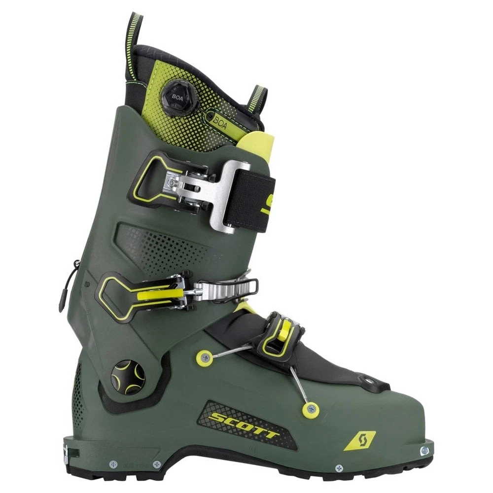 Scott Scott Freeguide Carbon Touring Ski Boot 2023 - Military Green/Yellow 3 Scott Scott Freeguide Carbon Touring Ski Boot 2023 - Military Green/Yellow